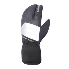 Chiba Winter Cycling Gloves Alaska Pro (Backhand made of windproof softshell and stretch fabric) black - 1 pair